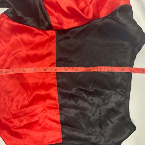 New Harley Quinn Corset Dress & Hood Costume (2 pc), Small - Picture 8 of 10